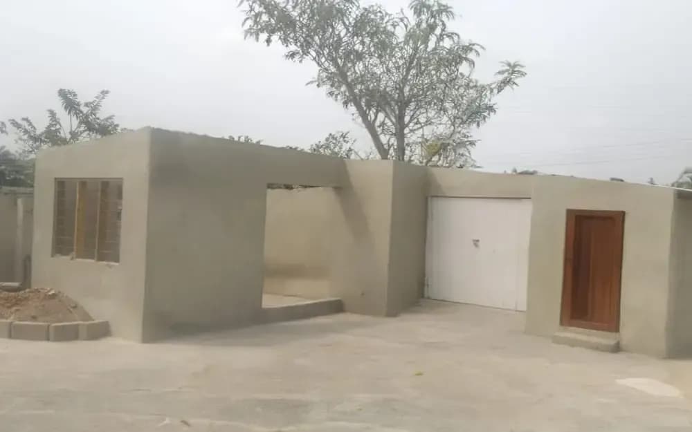A MATCKON build under construction, blockwork and plaster stage